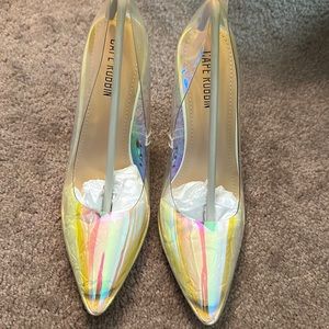 Cape Robbin iridescent pumps